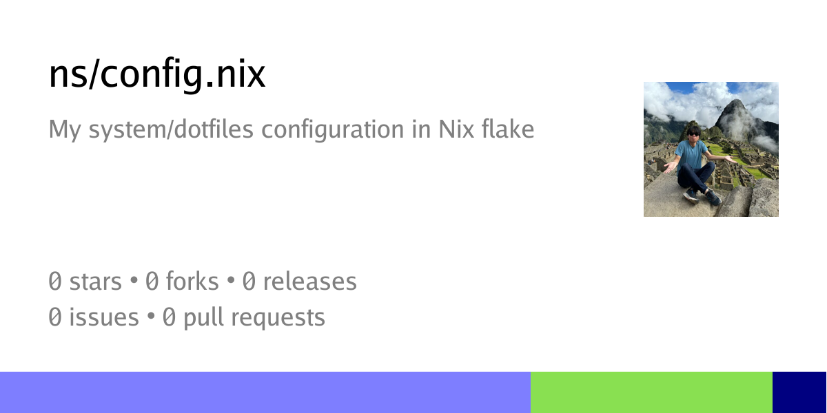 ns/config.nix: My system/dotfiles configuration in Nix flake - Git ...